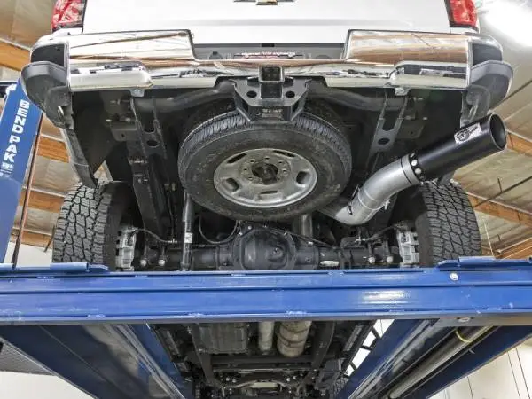 aFe Atlas Exhaust 5in DPF-Back Aluminized Steel w/ Black Tips 16-17 GM Diesel Truck V8-6.6L (td) image 3
