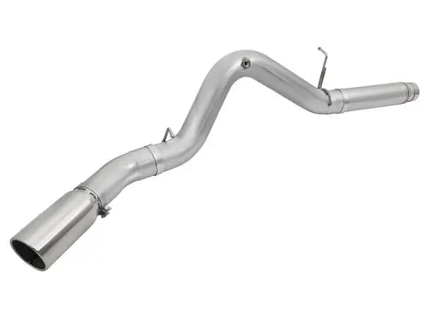 aFe Atlas Exhaust 5in DPF-Back Aluminized Steel w/ Polished Tips 16-17 GM Diesel Truck V8-6.6L (td) image 4