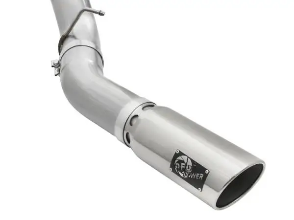 aFe Atlas Exhaust 5in DPF-Back Aluminized Steel w/ Polished Tips 16-17 GM Diesel Truck V8-6.6L (td) image 6