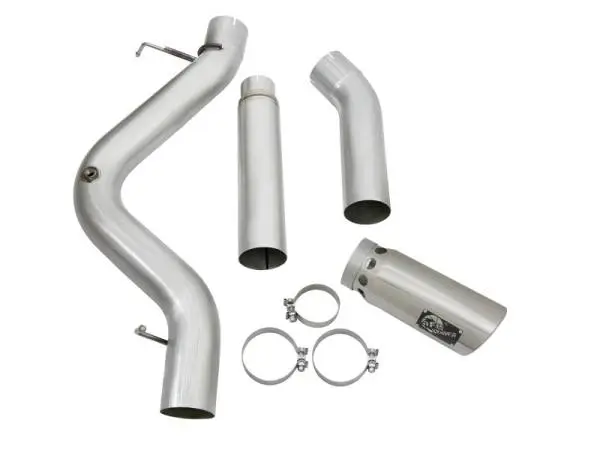 aFe Atlas Exhaust 5in DPF-Back Aluminized Steel w/ Polished Tips 16-17 GM Diesel Truck V8-6.6L (td) image 7