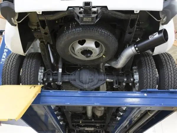 aFe ATLAS 5in DPF-Back Aluminized Steel Exhaust System GM Diesel Trucks 2017 V8 6.6L (td) L5P image 2