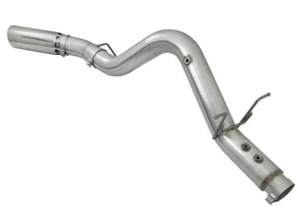 aFe ATLAS 5in DPF-Back Aluminized Steel Exhaust System w/Polished Tips 2017 GM Duramax 6.6L (td) L5P image 4