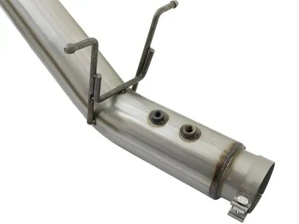 aFe ATLAS 5in DPF-Back Aluminized Steel Exhaust System w/Polished Tips 2017 GM Duramax 6.6L (td) L5P image 6