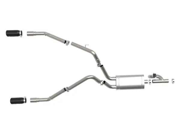 aFe 09-18 Ram 1500 V8 5.7L Hemi Gemini XV 3in 304 SS Cat-Back Exhaust w/ Black Tips image 9