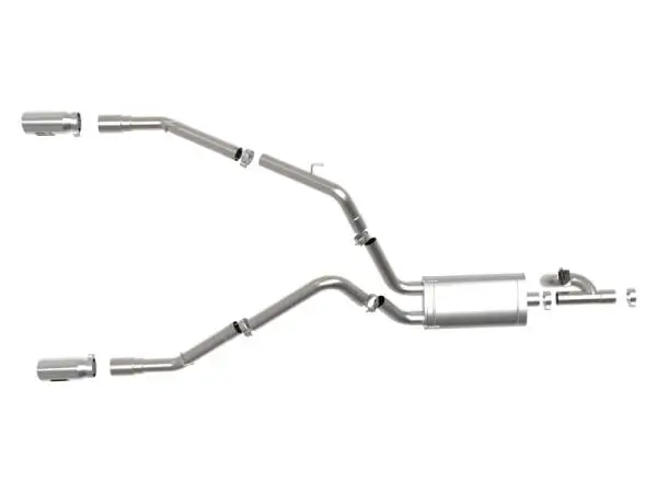 aFe 09-18 Ram 1500 V8 5.7L Hemi Gemini XV 3in 304 SS Cat-Back Exhaust w/ Polished Tips image 9