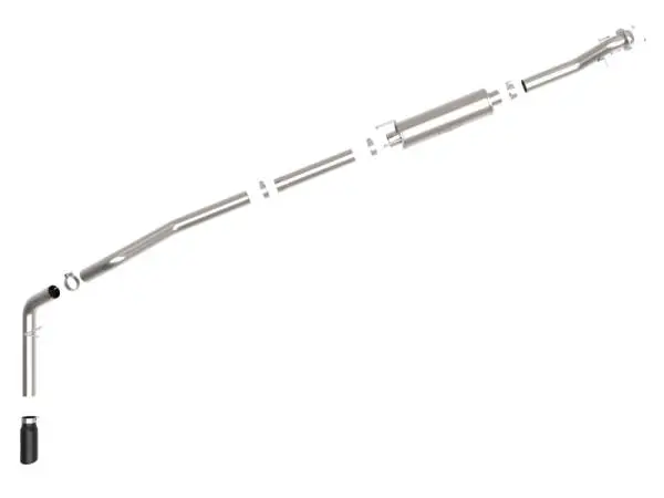 aFe Vulcan Series 3.5in 409 SS Cat-Back Exhaust 13-19 Ford Transit V6 3.5L (TT) w/ Black Tips image 5