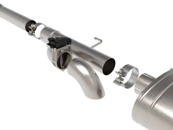 aFe Gemini XV 3in 304 SS Cat-Back Exhaust 15-20 Ford F-150 V6 2.7L/3.5 w/ Black Tips image 2