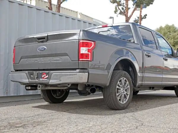 aFe Gemini XV 3in 304 SS Cat-Back Exhaust 15-20 Ford F-150 V6 2.7L/3.5 w/ Black Tips image 6