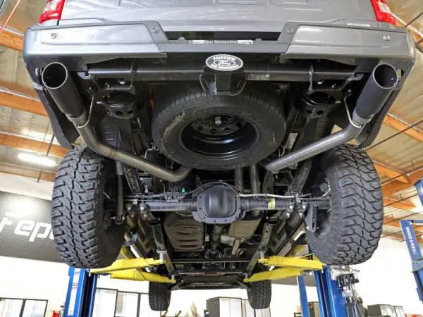 aFe Vulcan 3in 304 SS Cat-Back Exhaust 2021 Ford F-150 V6 2.7L/3.5L (tt)/V8 5.0L w/ Black Tips image 6