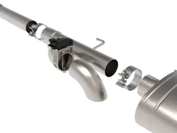 aFe Gemini XV 3in 304 SS Cat-Back Exhaust 2021 Ford F-150 V6 2.7L/3.5L (tt)/V8 5.0L w/ Polished Tips image 2