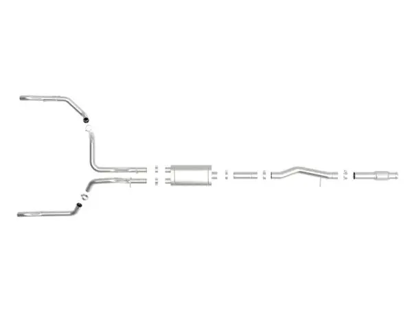 aFe Vulcan Series 4in-3in 304-SS Exhaust Cat-Back 2019 GM Silverado / Sierra 1500 V8-5.3L w/ OE Tips image 5
