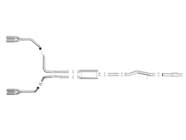 aFe Vulcan Series 4-3in 304SS Exhaust Cat-Back w/ Pol Tips 2019 GM Silverado/Sierra 1500 V8-6.2L image 6