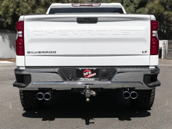 aFe Vulcan Series 3in-2-1/2in 304 SS Cat-Back 2019 GM Silverado / Sierra 1500 V8-5.3L w/ Black Tips image 4