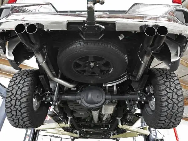 aFe Vulcan Series 3in-2-1/2in 304 SS Cat-Back 2019 GM Silverado / Sierra 1500 V8-5.3L w/ Black Tips image 5