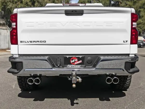 aFe Vulcan Series 3in-2-1/2in 304 SS Cat-Back 2019 GM Silverado 1500 V8-5.3L w/ Polished Tips image 4