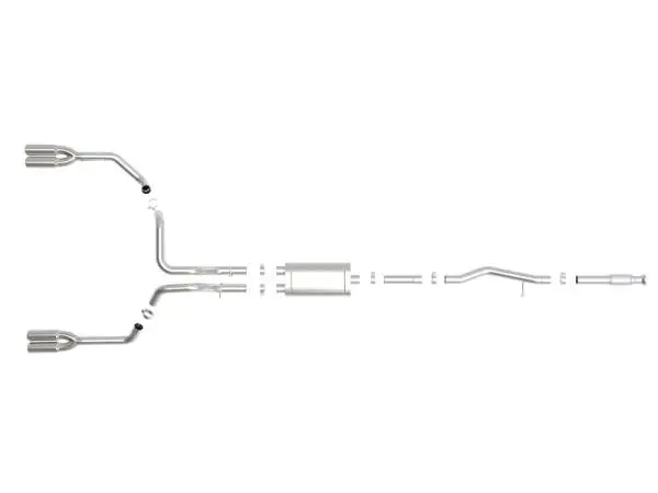 aFe Vulcan Series 3in 304SS Exhaust Cat-Back Exh w/ Pol Tips 2019 GM Silverado / Sierra 1500 V8-5.3L image 8