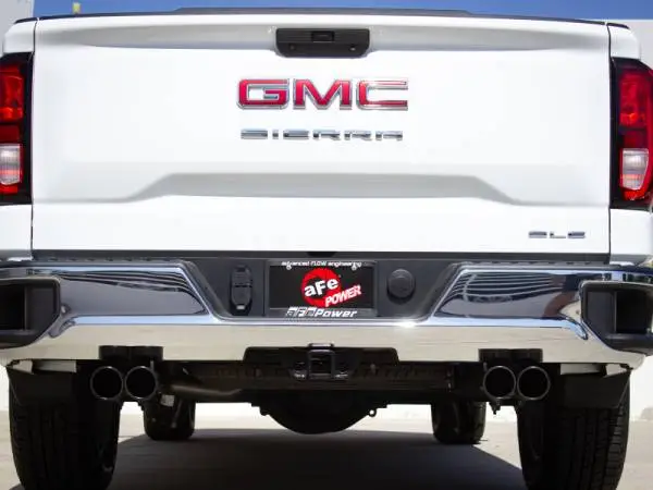 aFe Vulcan Series 3-2.5in 304SS Exhaust Cat-Back w/Blk Tips 2019 GM Silverado/Sierra 1500 L4-2.7L(t) image 3