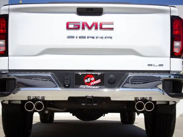 aFe Vulcan Series 3-2.5in 304SS Exh Cat-Back w/ Pol Tips 2019 GM Silverado/Sierra 1500 L4-2.7L (t) image 3