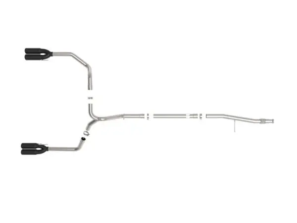 aFe Vulcan Series 3in 304SS DPF-Back 20-21 GM Trucks L6-3.0L (td) LM2 - Dual Black Tip image 6
