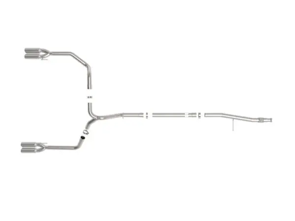 aFe Vulcan Series 3in 304SS DPF-Back 20-21 GM Trucks L6-3.0L (td) LM2 - Dual Polished Tip image 6