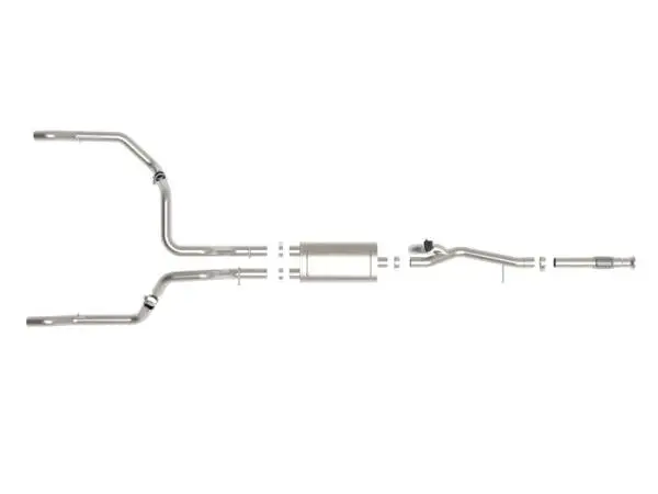 aFe Gemini XV 3in 304 SS Cat-Back Exhaust w/ Cutout 19-21 GM Silverado/Sierra 1500 V8 image 9