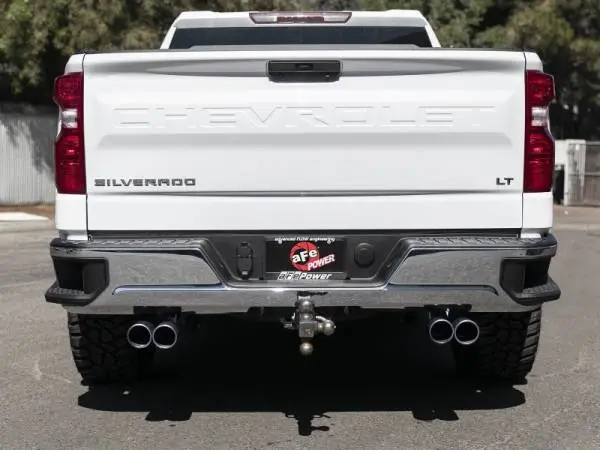 aFe Gemini XV 3in 304 SS Cat-Back Exhaust w/ Cutout 19-21 GM Silverado/Sierra 1500 V8- w/ Black Tips image 7