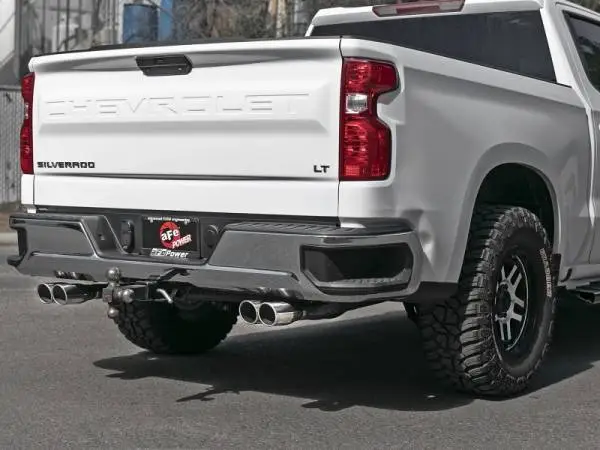 aFe Gemini XV 3in 304 SS Cat-Back Exhaust w/ Cutout 19-21 GM Silverado/Sierra 1500 V8- w/ Black Tips image 6