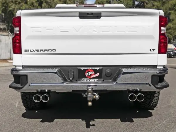 aFe Gemini XV 3in 304 SS Cat-Back Exhaust w/ Cutout 19-21 GM Silverado/Sierra 1500 V8- w/ Black Tips image 7