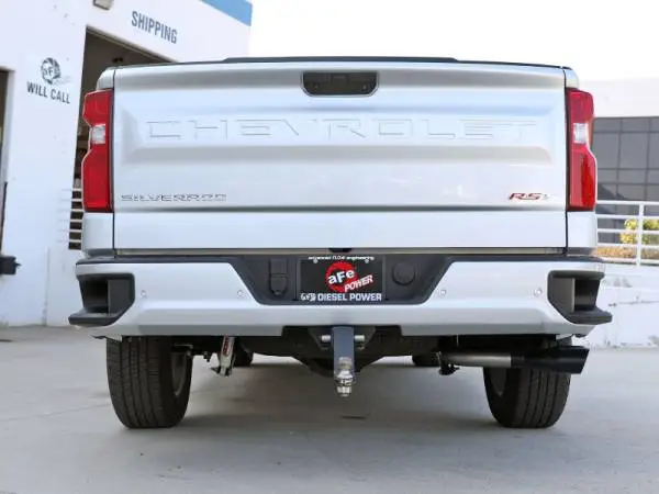 aFe Rebel XD Series 3 IN 304SS DPF-Back 23-24 GM Trucks L6-3.0L (td) LZ0- Dual Black Tip thumbnail 3