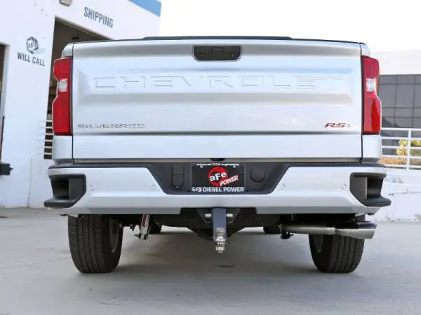 aFe Rebel XD Series 3 IN 304 Stainless Steel DPF-Back Exhaust w/Dual Polished Tips thumbnail 3