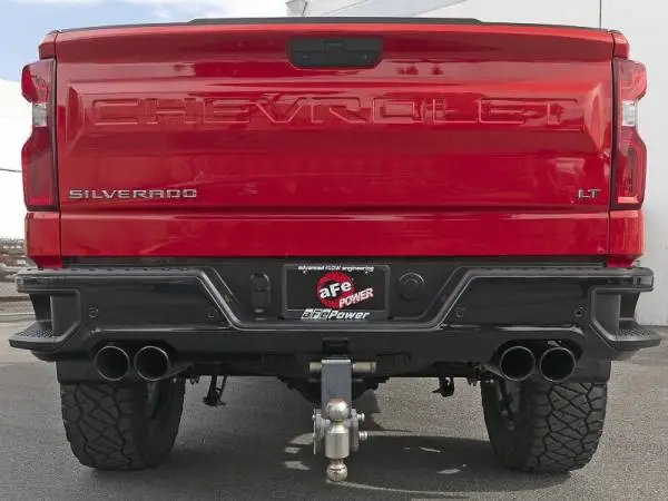 aFe 23-24 GM Trucks L6-3.0L (td) LZ0 Vulcan Series 3in 304 SS DPF-Back Exhaust System w/ Black Tip thumbnail 4