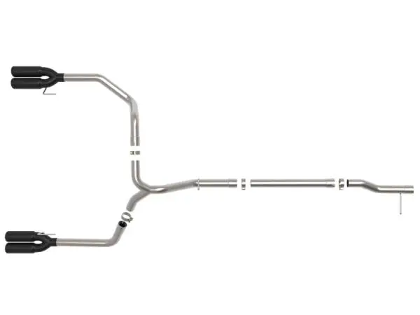 aFe 23-24 GM Trucks L6-3.0L (td) LZ0 Vulcan Series 3in 304 SS DPF-Back Exhaust System w/ Black Tip thumbnail 5
