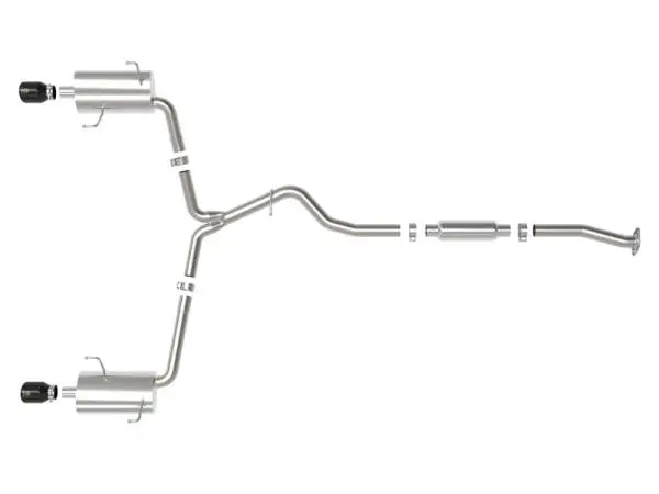 aFe Subaru Forester XT 14-18 H4-2.5L (t) Takeda 2-1/2in to 2-1/4in 304 SS Cat-Back- Black Tip thumbnail 5