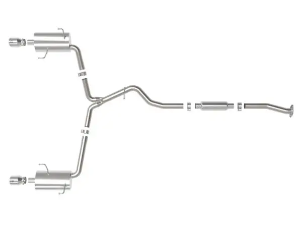 aFe Subaru Forester XT 14-18 H4-2.5L Takeda 2-1/2in to 2-1/4in 304 SS Cat-Back- Polished Tip thumbnail 5
