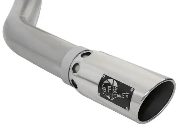 aFe LARGE BORE HD 4in 409-SS DPF-Back Exhaust w/Polished Tip 07.5-12 Dodge Diesel Trucks L6-6.7L(td) image 2