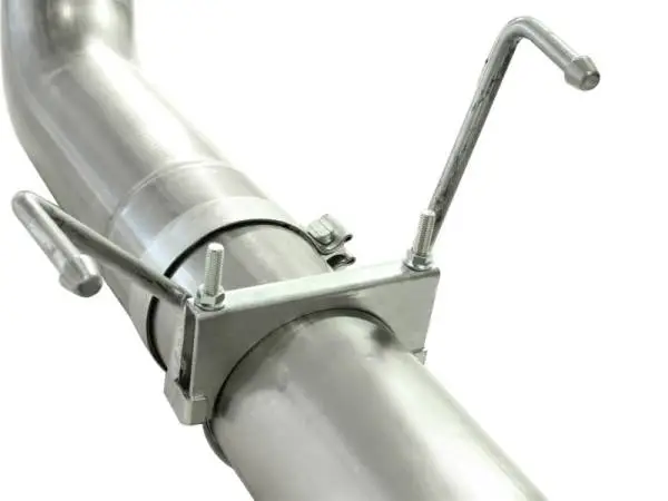 aFe MACHForce XP 5in DPF-Back 409SS Exhaust Dodge Diesel Trucks 07.5-12 L6-6.7L (td) Black Tip image 5