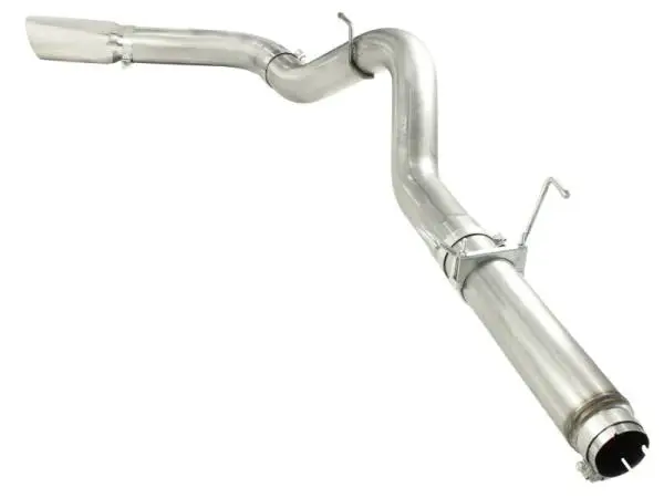 aFe MACHForce XP 5in DPF-Back 409SS Exhaust Dodge Diesel Trucks 07.5-12 L6-6.7L (td) Polished Tip image 3