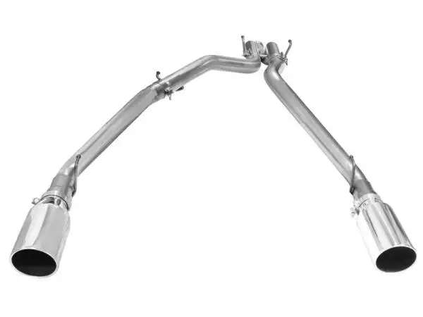 aFe MACHForce XP DPF-Back Exhaust 3in SS w/ 6in Polished Tips 2014 Dodge Ram 1500 V6 3.0L EcoDiesel image 3