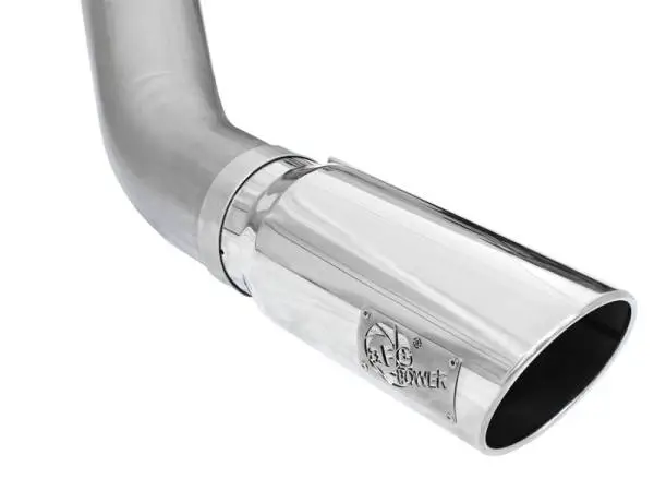 aFe MACHForce XP Exhaust Large Bore 5in DPF-Back SS 13-15 Dodge Trucks L6-6.7L (td) *Polish Tip image 7