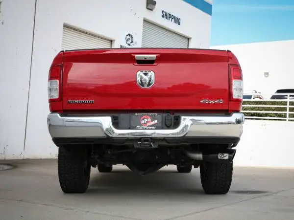 aFe MACHForce XP 4in Exhausts Cat-Back SS Side Exit 14-17 Dodge Ram 2500 V8-6.4L Hemi w/ Black Tips image 5