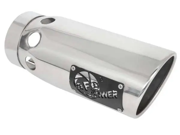 aFe Large Bore-HD 3in 409-SS DPF-Back Exhaust System w/ Polished Tip 14-19 RAM 1500 V6 3.0L (td) thumbnail 2