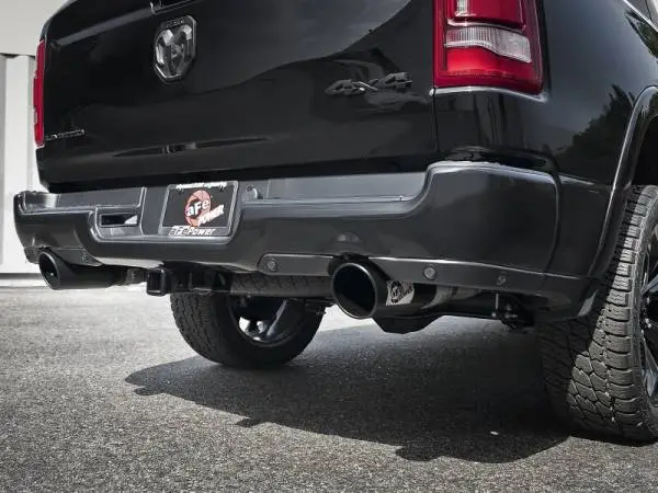 aFe Large Bore-HD 3 IN 409 Stainless Steel DPF-Back Exhaust System w/Black Tip RAM 1500 20-21 V6-3.0 image 3