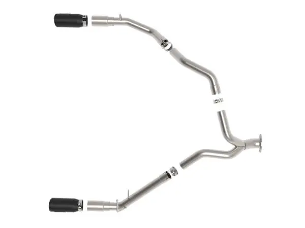 aFe Large Bore-HD 3 IN 409 Stainless Steel DPF-Back Exhaust System w/Black Tip RAM 1500 20-21 V6-3.0 image 6