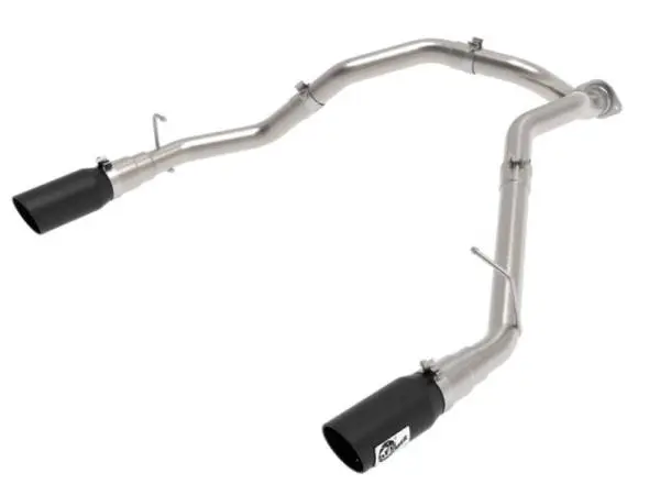 aFe Large Bore-HD 3 IN 409 Stainless Steel DPF-Back Exhaust System w/Black Tip RAM 1500 20-21 V6-3.0 image 7