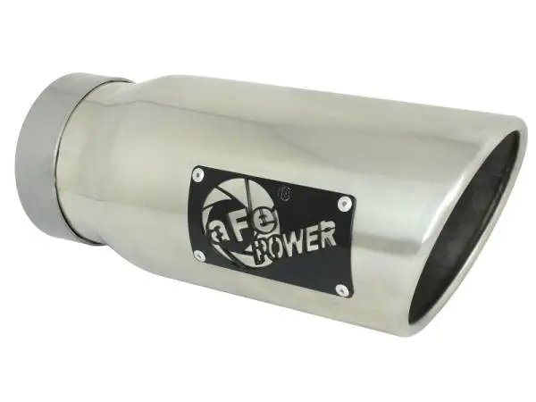 aFe Large Bore-HD 3in 409SS DPF-Back Exhaust System w/ Polished Tip RAM 1500 20-21 V6-3.0 image 2