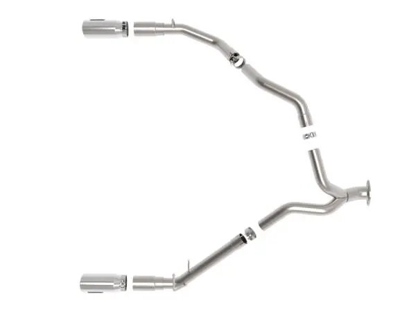 aFe Large Bore-HD 3in 409SS DPF-Back Exhaust System w/ Polished Tip RAM 1500 20-21 V6-3.0 image 6