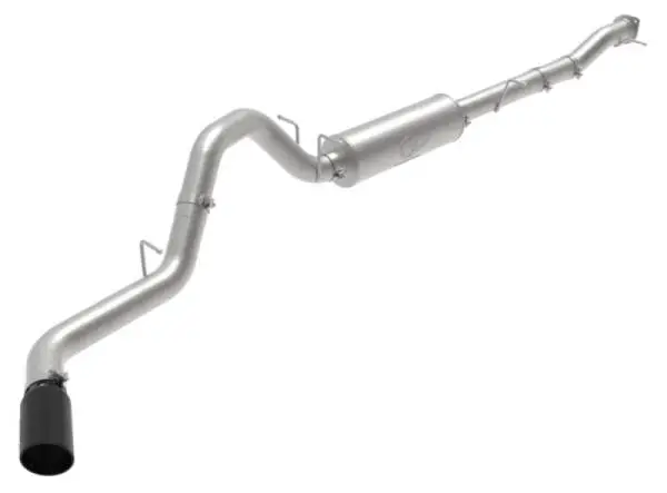 aFe Large Bore-HD 3in 409SS DPF-Back Exhaust System w/ Polished Tip RAM 1500 20-21 V6-3.0 image 8