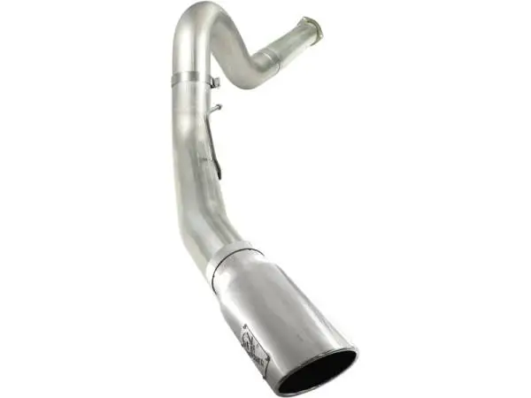 aFe MACHForce XP 5in DPF-Back Stainless Steel Exh Sys, polished tip,Ford Diesel Trucks 11-14 V8-6.7L image 2