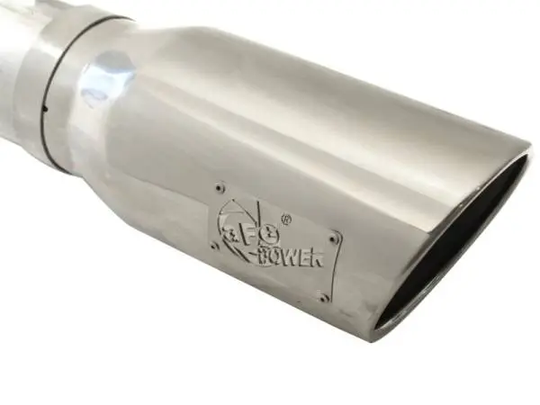 aFe MACHForce XP 5in DPF-Back Stainless Steel Exh Sys, polished tip,Ford Diesel Trucks 11-14 V8-6.7L image 8