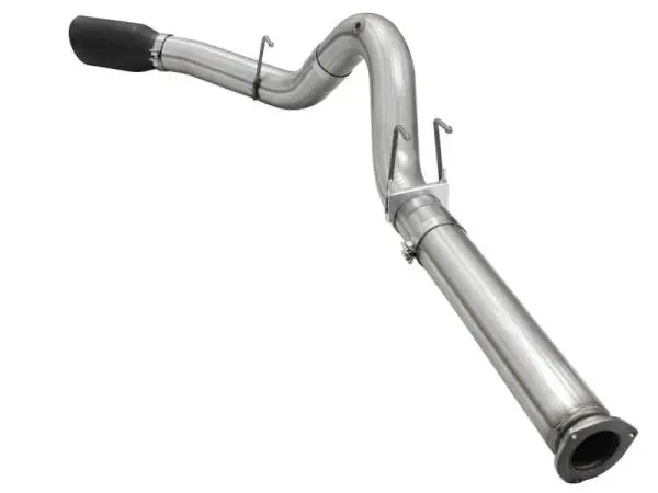 aFe MACHForce XP Exhaust 5in DPF-Back Stainless Steel Exht 2015 Ford Turbo Diesel V8 6.7L Black Tip image 4